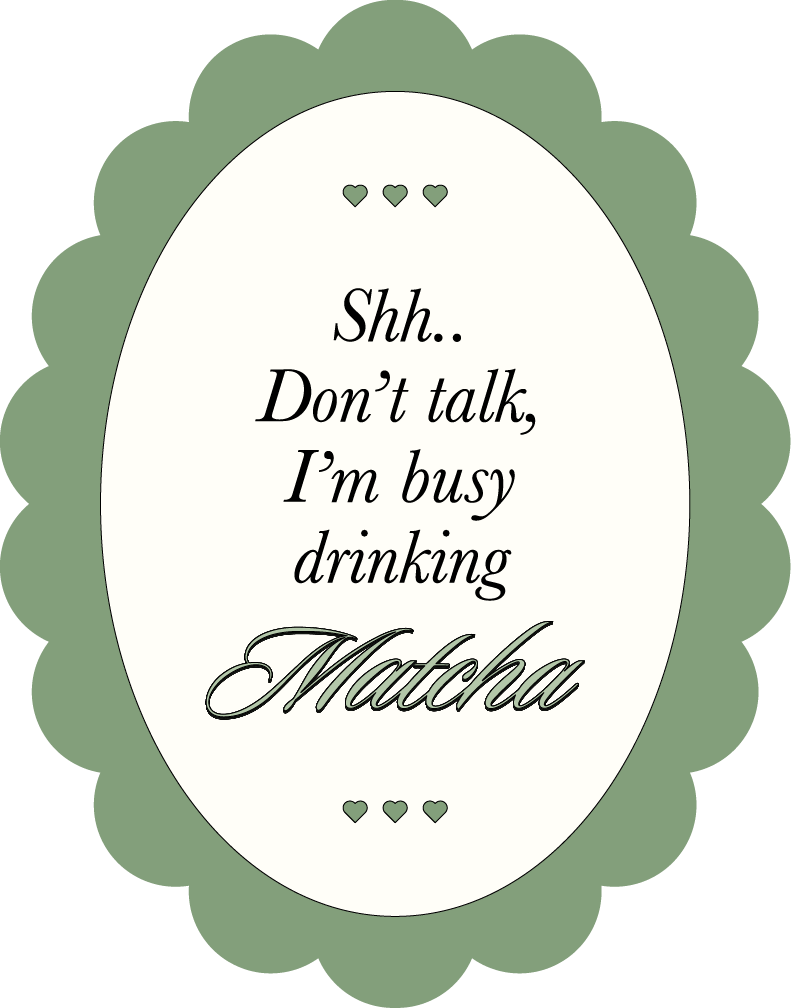 Shh I'm Busy Drinking Matcha/Coffee Glass Can