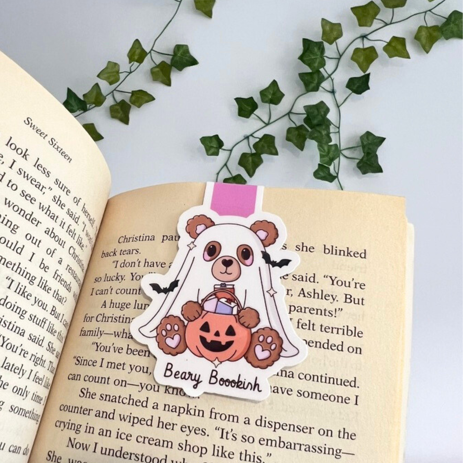 Beary Bookish Magnetic Bookmark