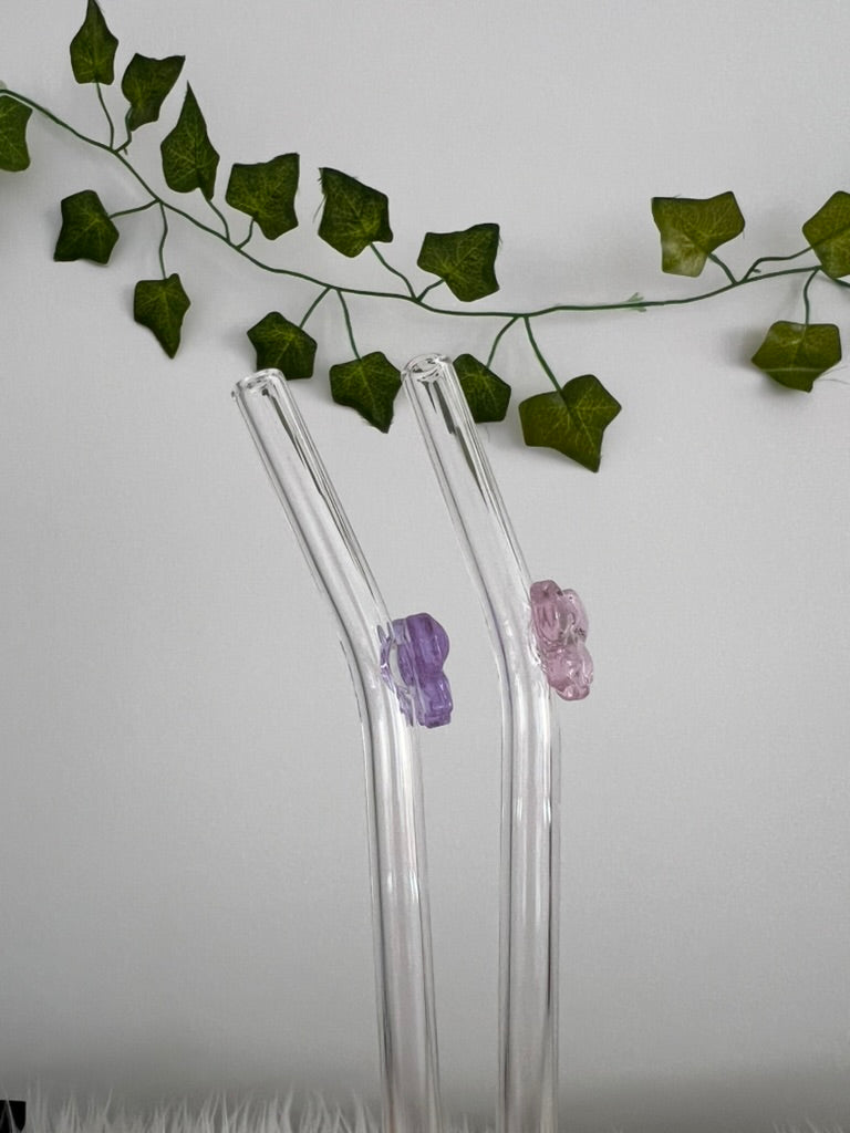 Glass Bow Straws