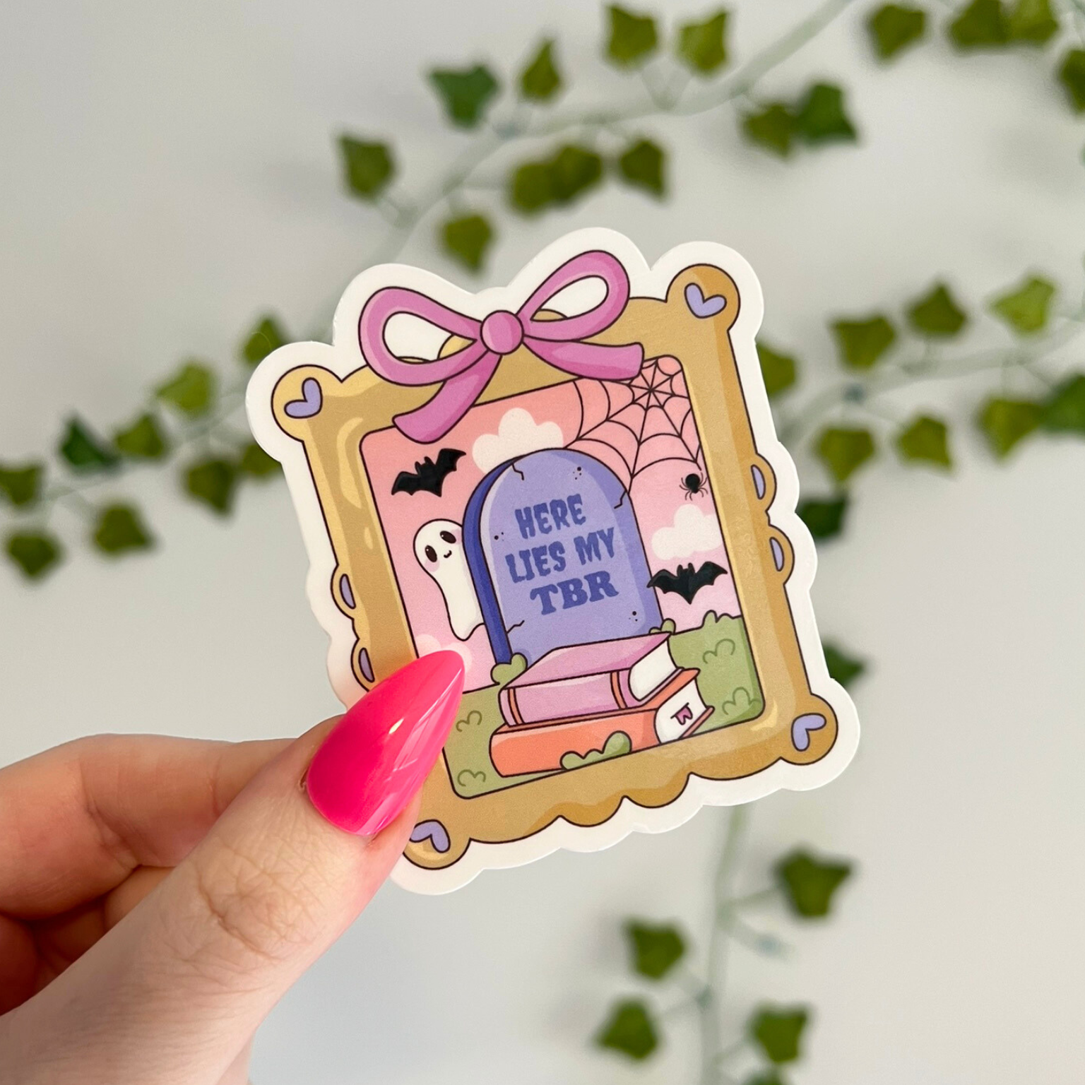 Here Lies My TBR Pile Sticker