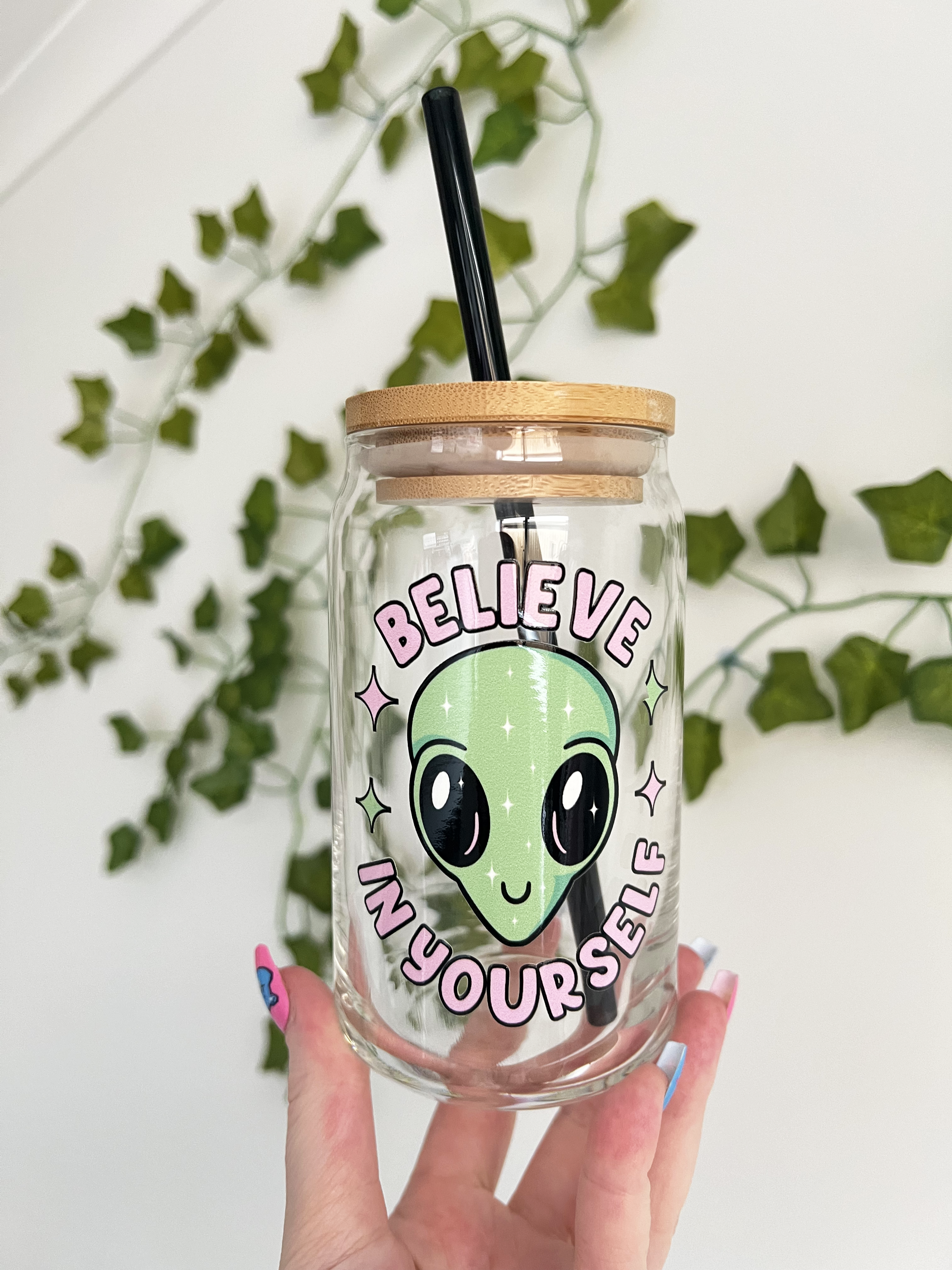 Believe In Yourself Glass Can