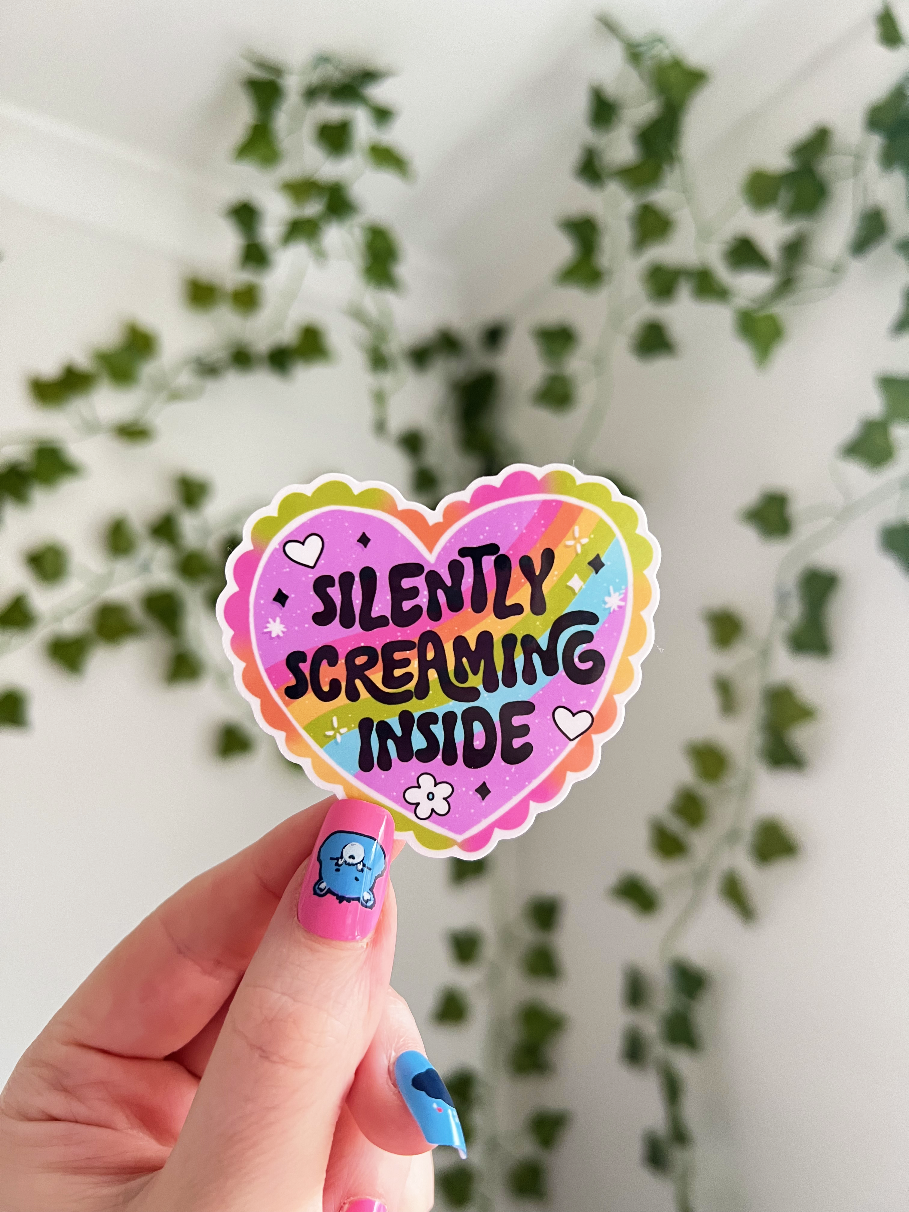 Silently Screaming Inside Sticker