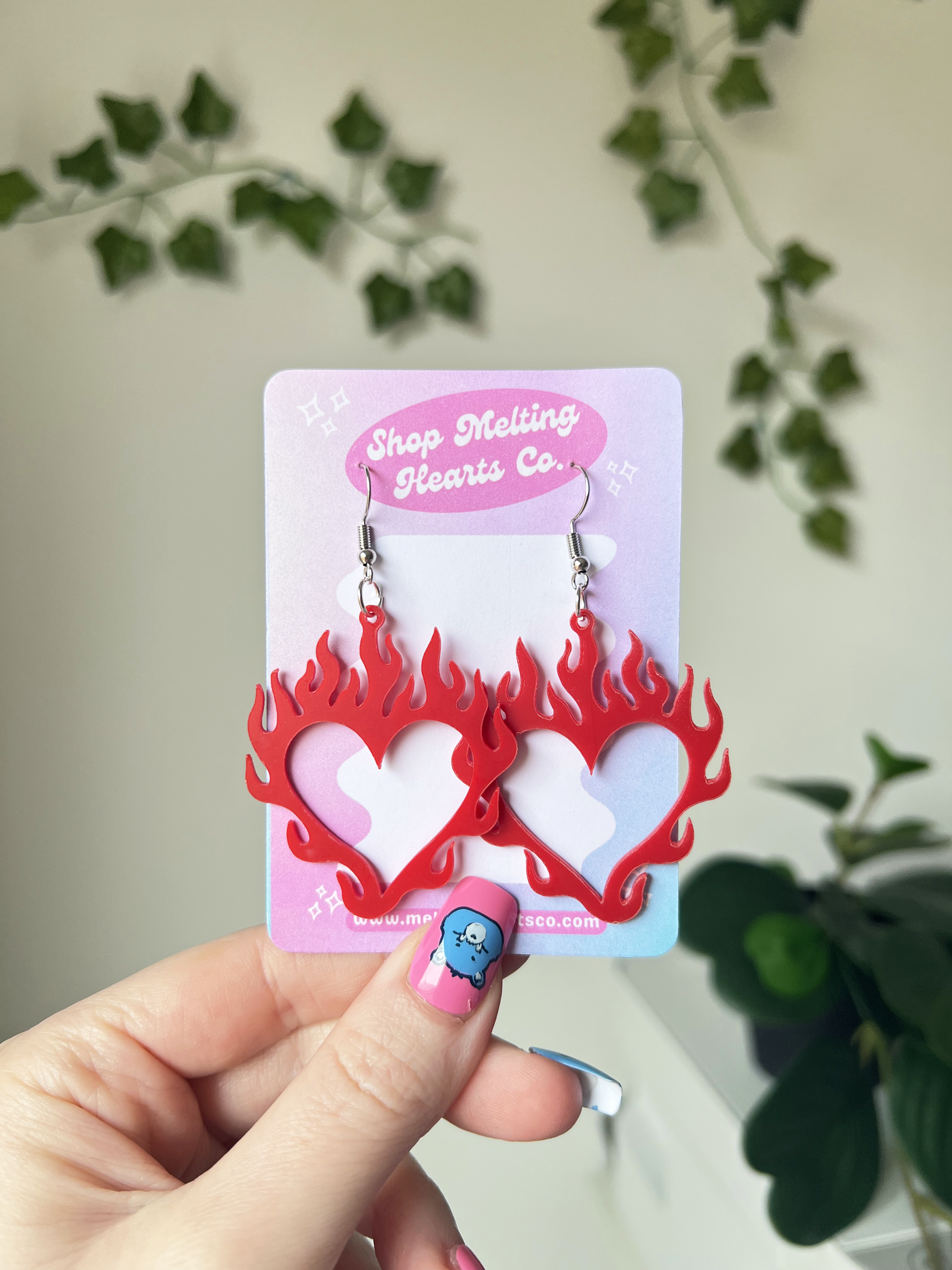 Burning Hearts Earrings