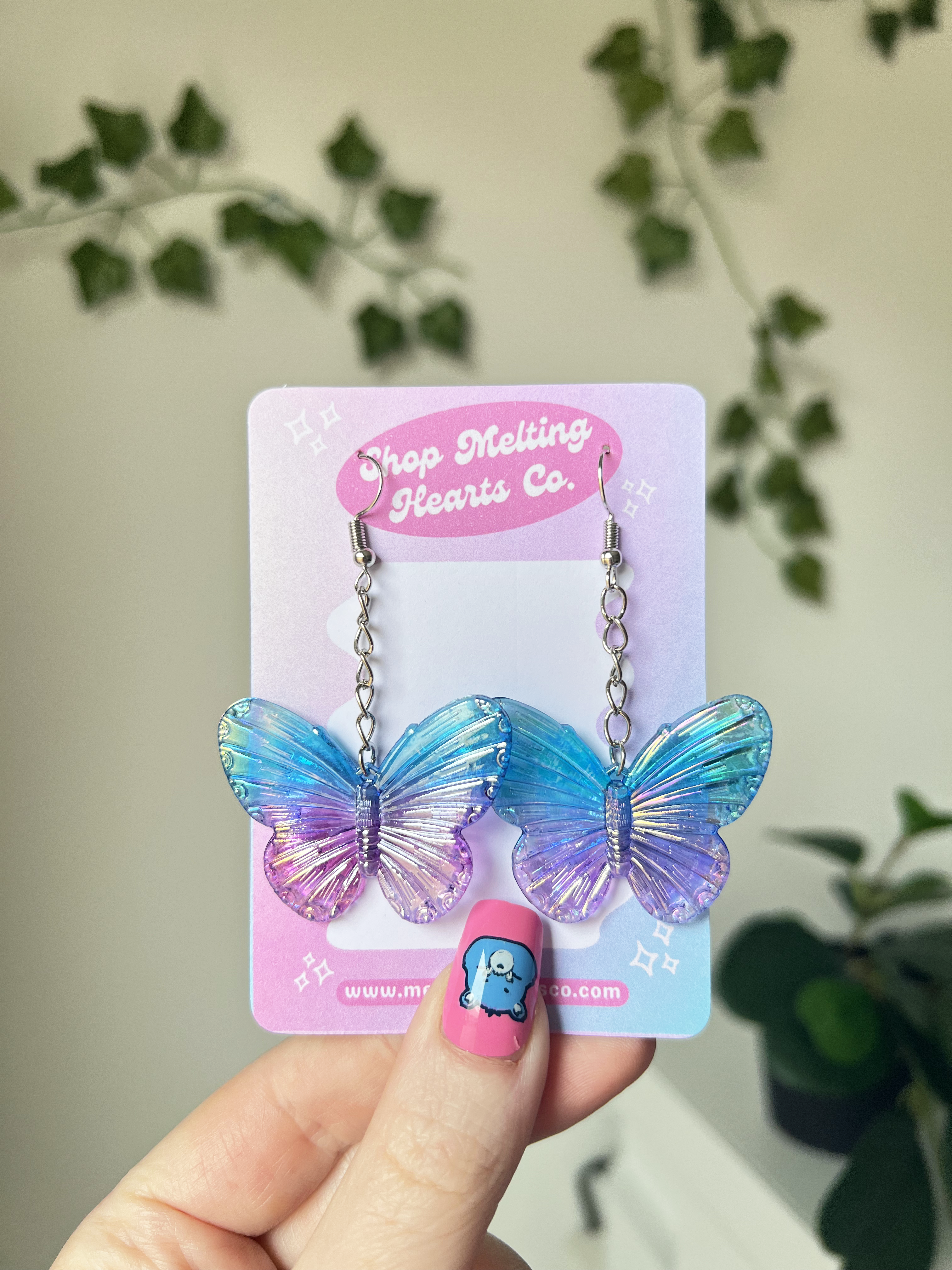 Butterfly Earrings Irridescent