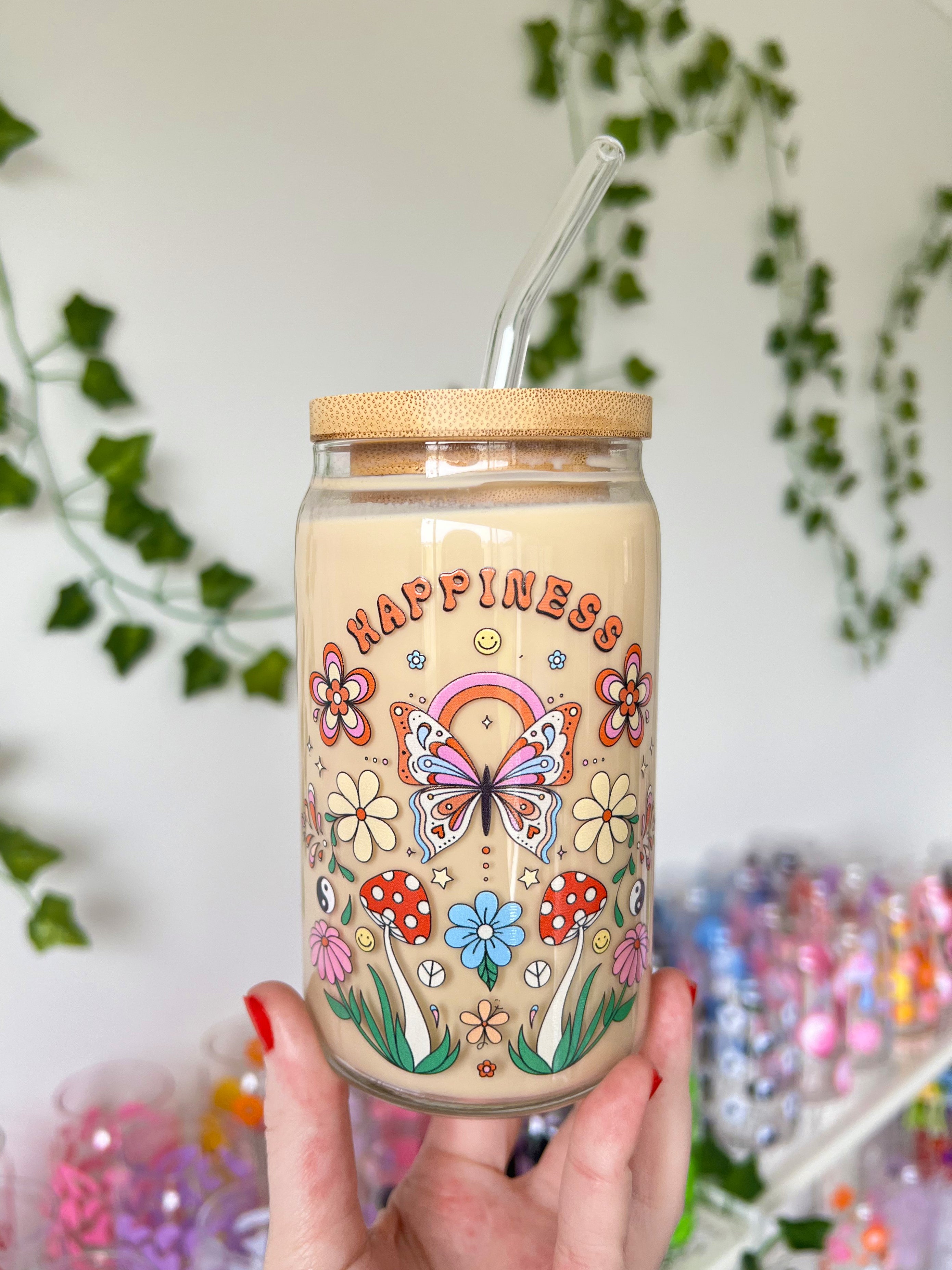 Happiness Glass Can