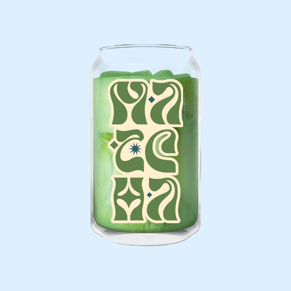 Coffee & Matcha Label Glass Cans