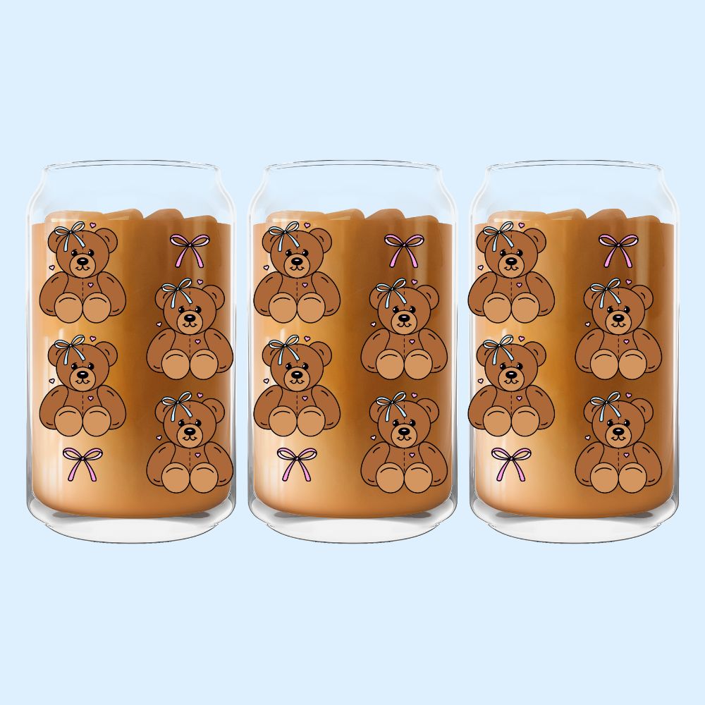 Coquette Teddy Glass Can