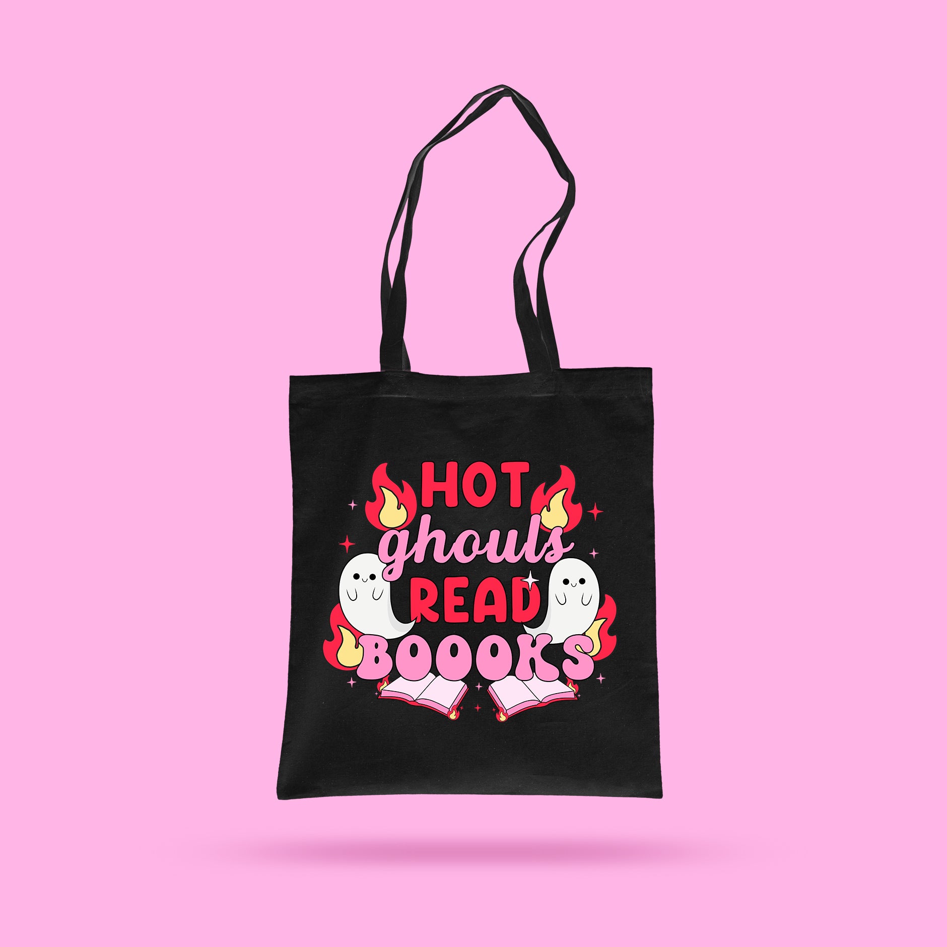 Hot Ghouls Read Books Tote Bag