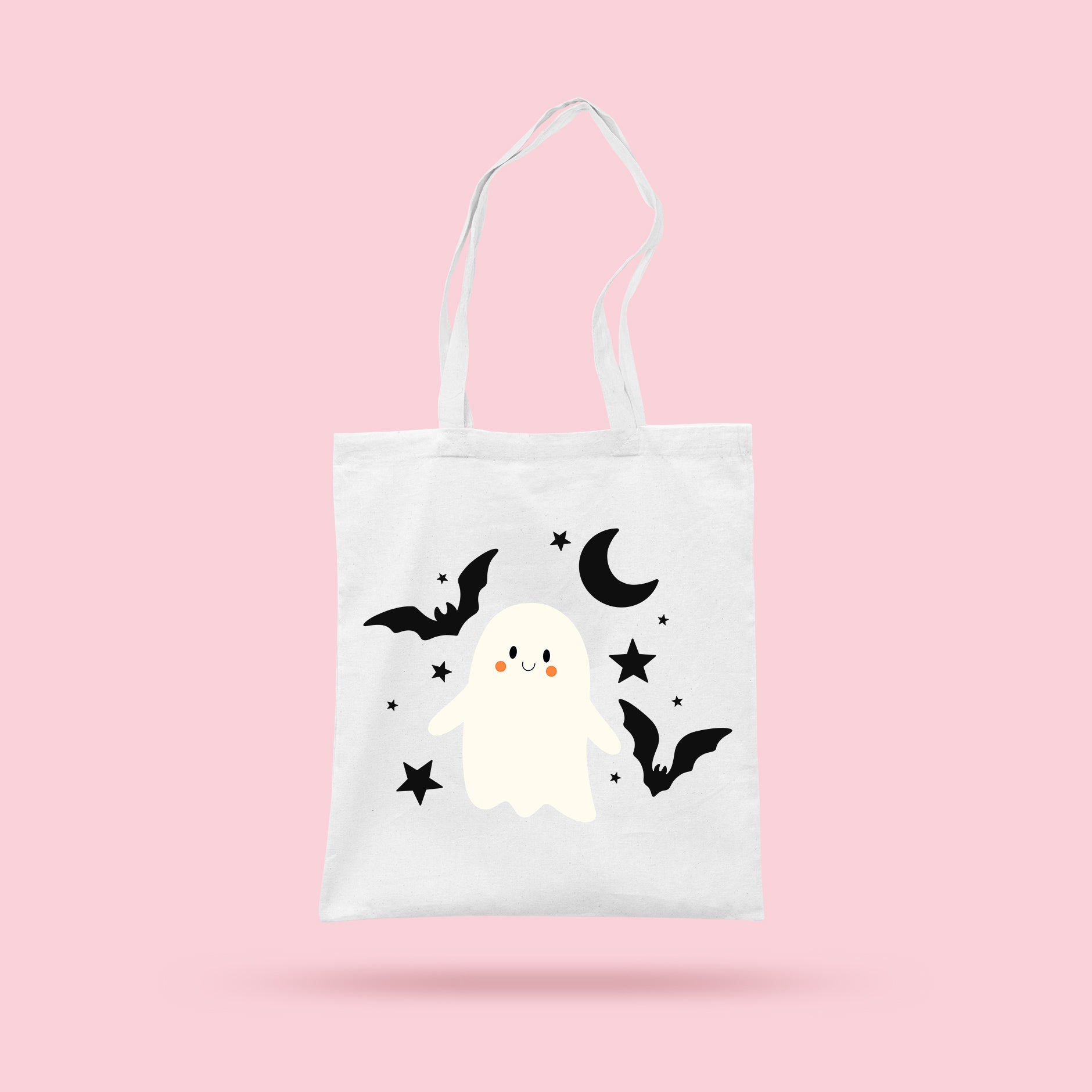 Ghostie with Bats Tote Bag
