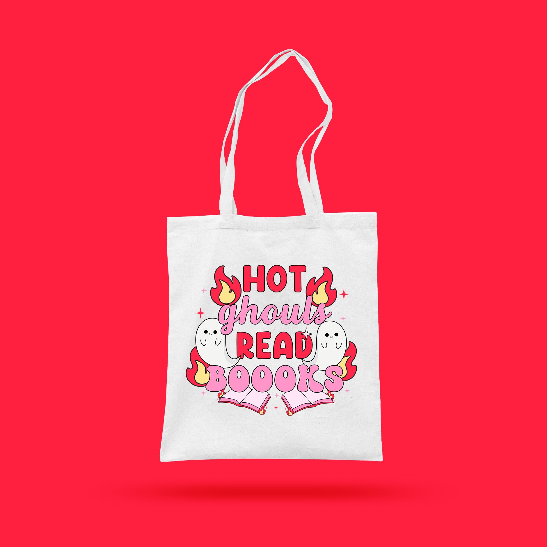 Hot Ghouls Read Books Tote Bag