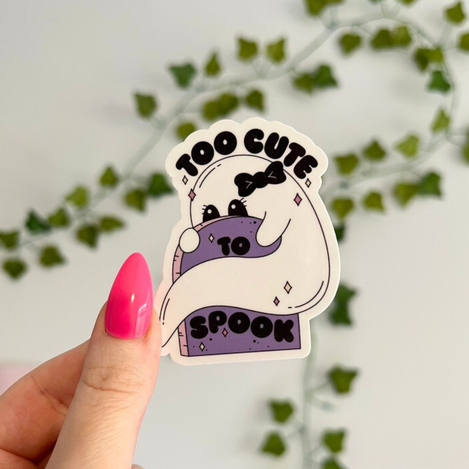 Too Cute To Spook Sticker