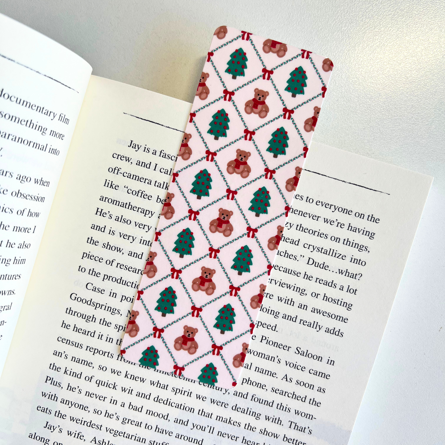 Christmas Teddies Bookmark