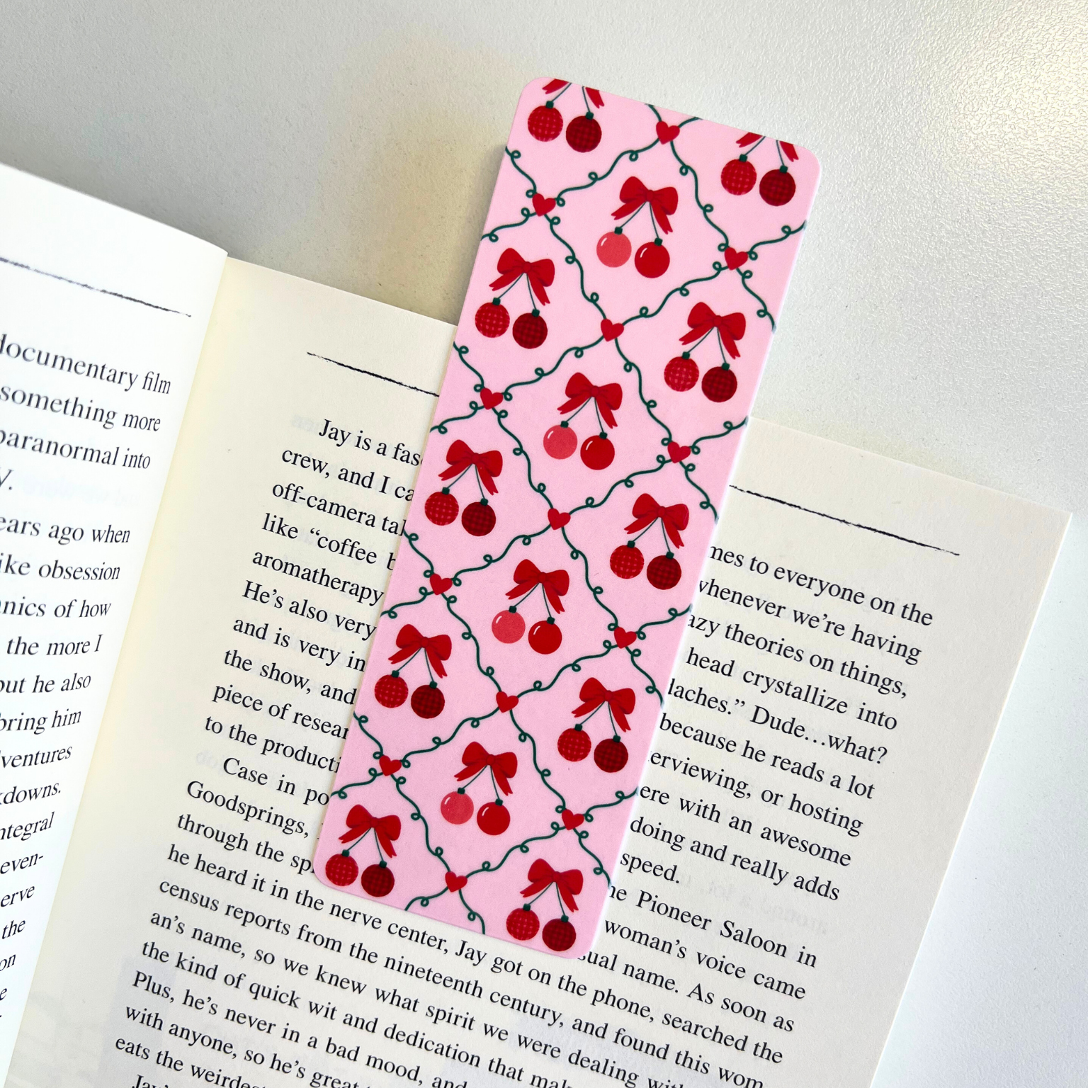 Cherry Baubles Bookmark